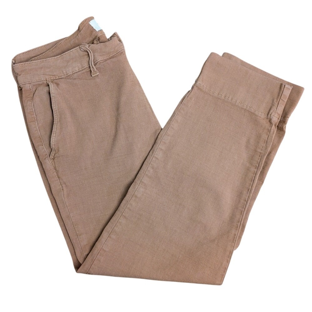 Pistola Tapered Trousers Womens 28 Tan Cotton‎ Blend Cuffed Ankle Pants